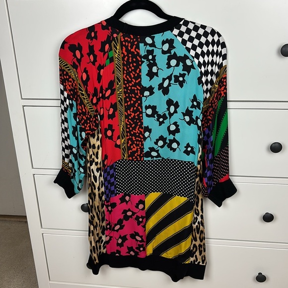 Alice + Olivia Jetti Raglan Sweatshirt Dress Multicolor - Size XS - Picture 13 of 13